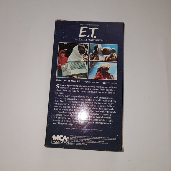 ET VHS Movie Staring Drew Berry In Used Condition. - Picture 5 of 8